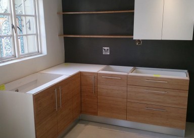 Bamboo kitchen fronts
