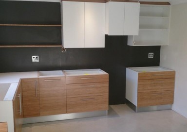 Bamboo kitchen fronts